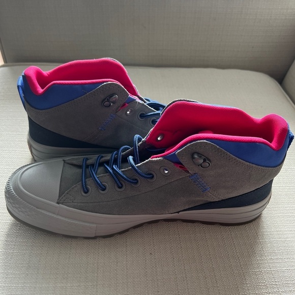 Converse All-Star Suede Street Boot Sneaker Men’s 9/Women’s 11 Mason/Obsidian - Picture 7 of 13